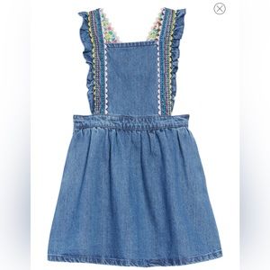 Mini Boden Denim Pinafore, NWOT, Size 2-3